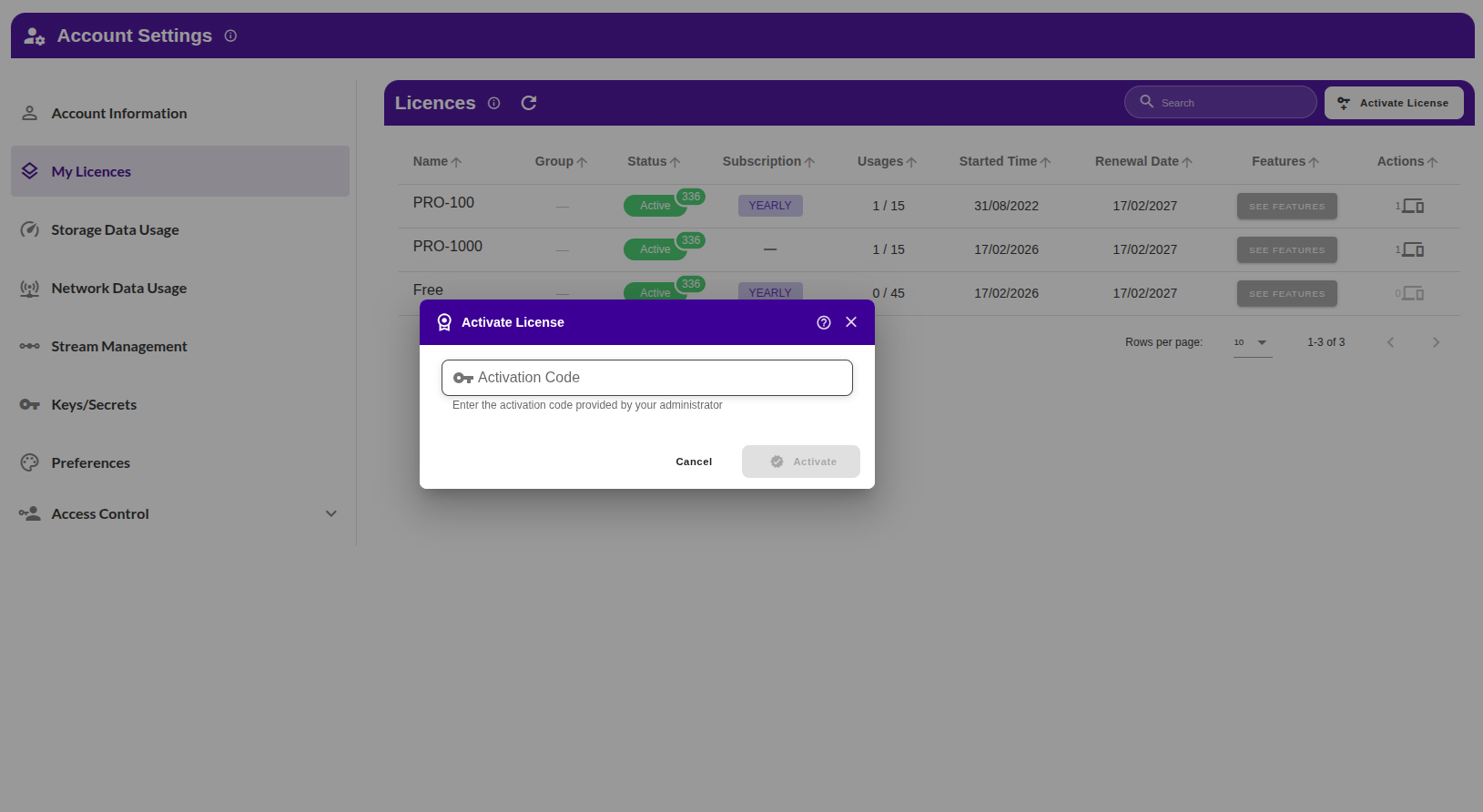How to activate license