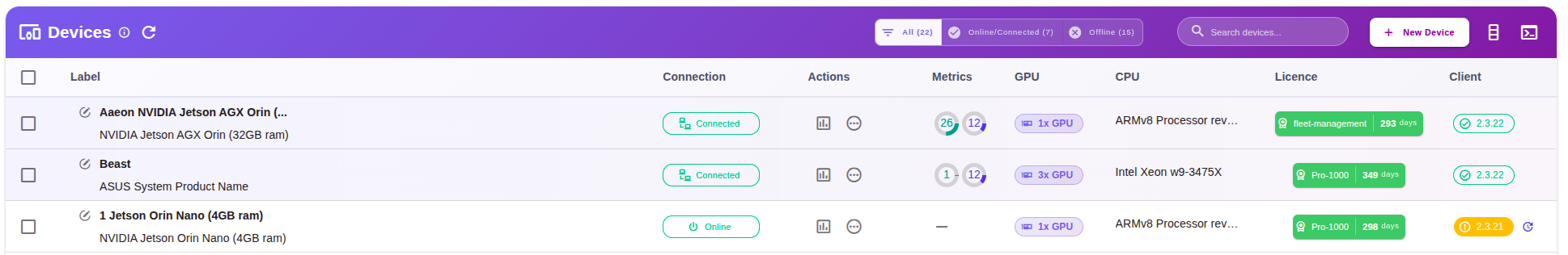 Connect Single Device