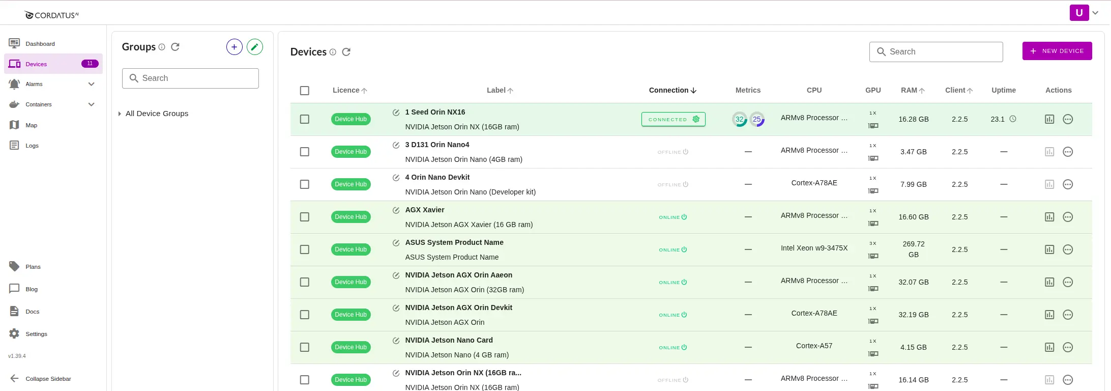 Device List