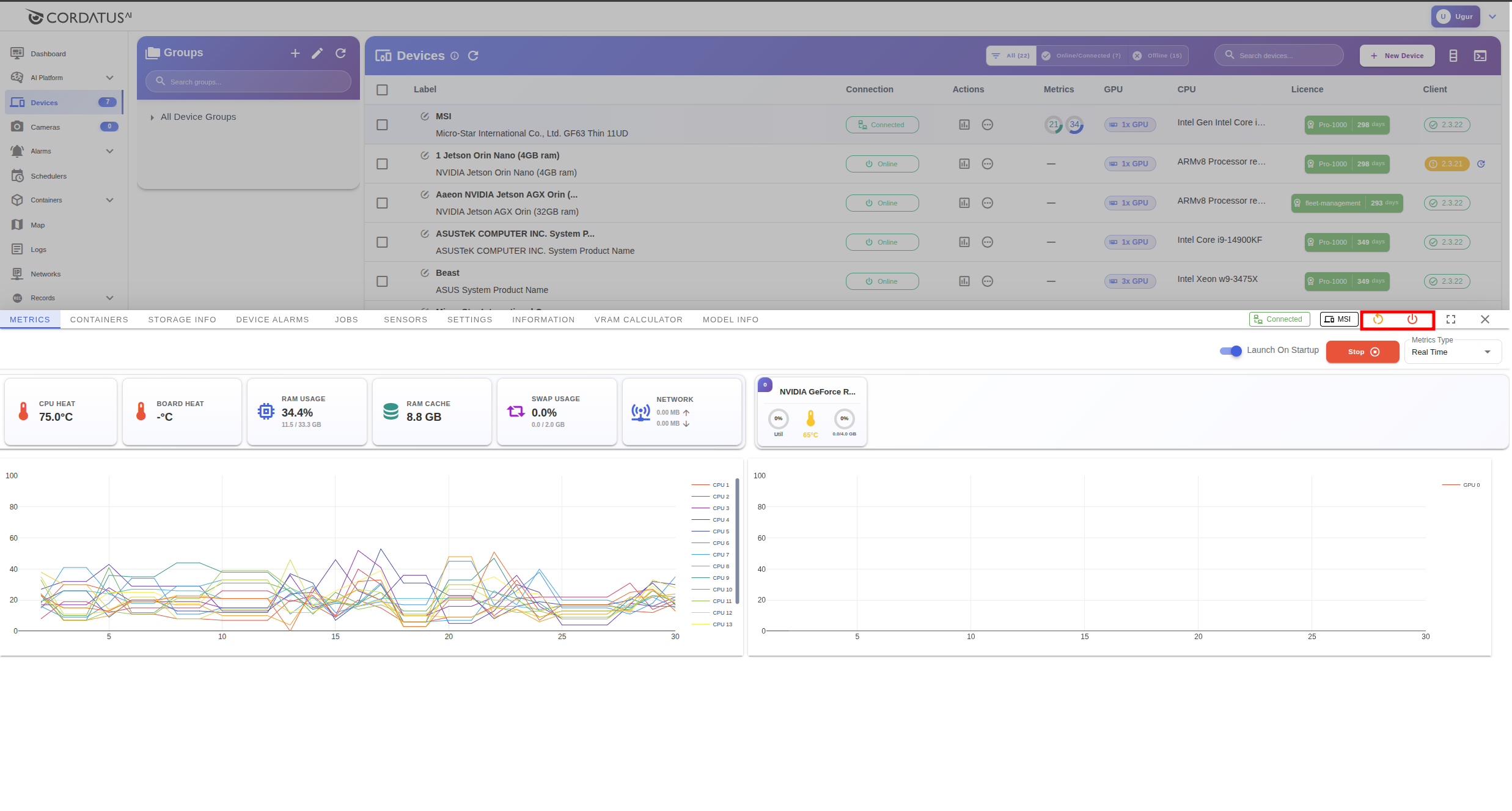 Restart and Shutdown