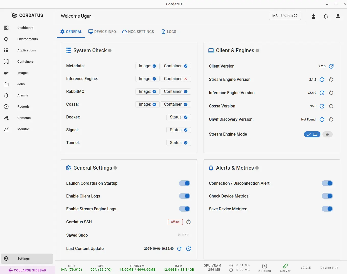 Client Settings