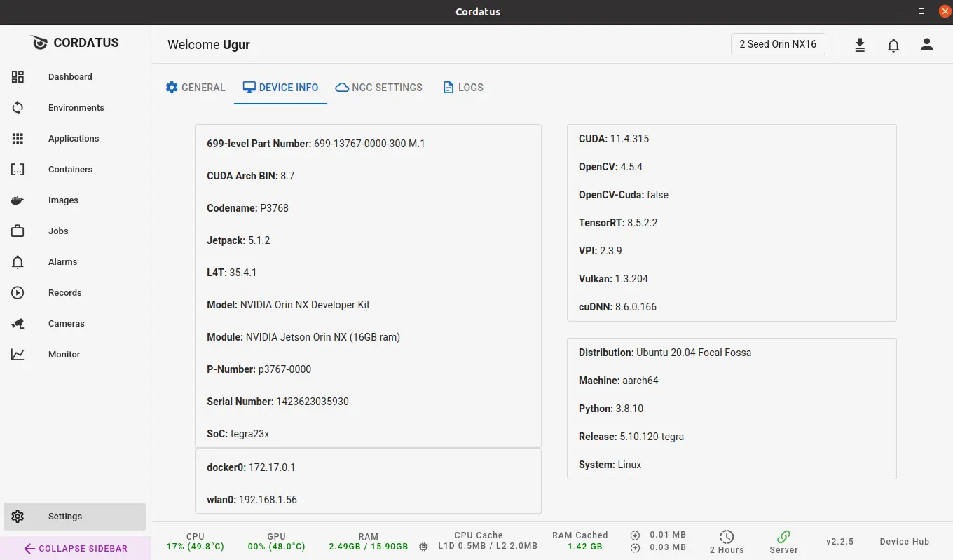 Info in de Client