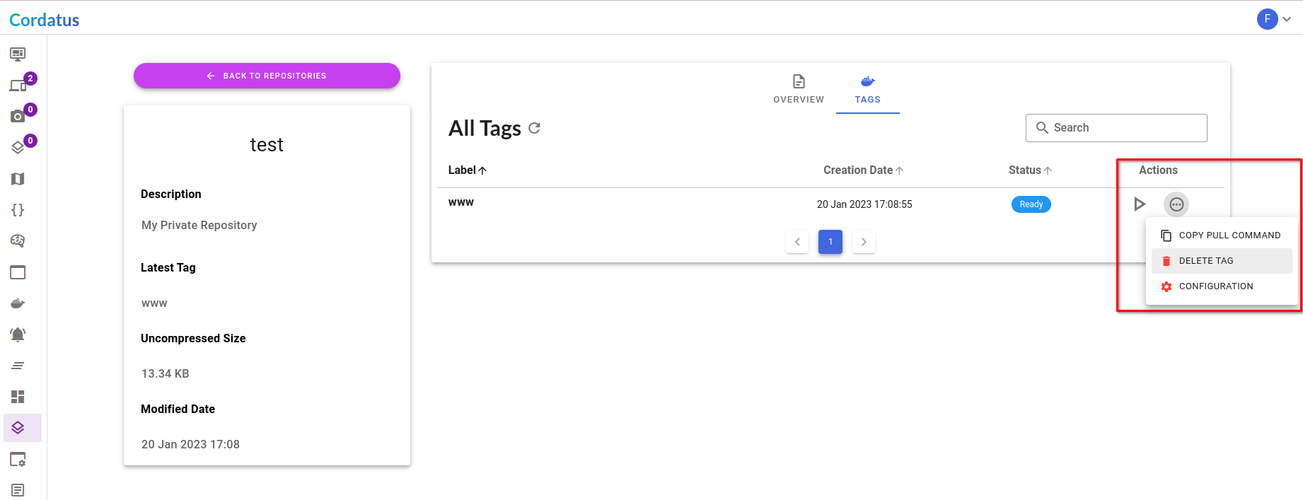 Tags verwijderen
