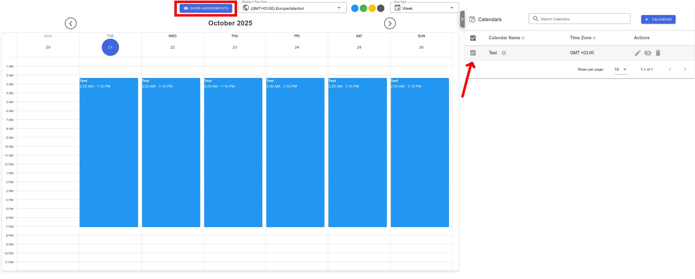 Planning bekijken