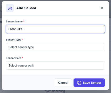 Add Sensor