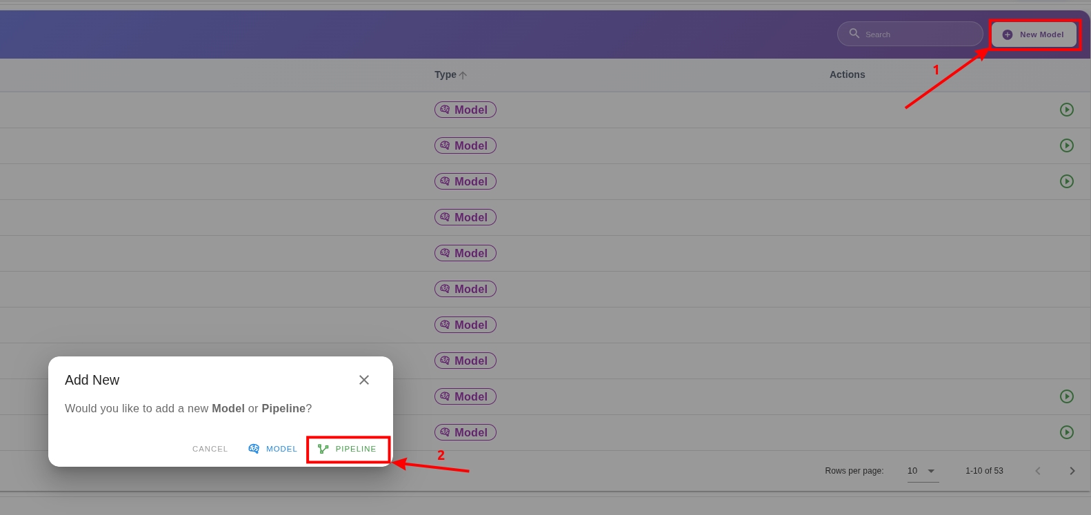 Creating Pipeline