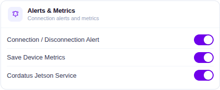 Toggle Metrics